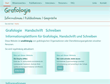 Tablet Screenshot of grafologie.ch